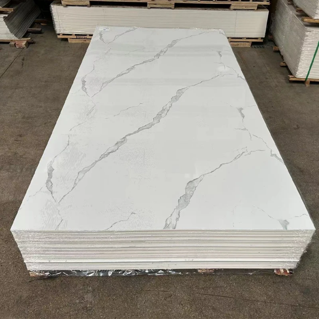 Glossy white PVC marble wall panel for bathroom interior Shower Renovation  Wall Decoration Home Interior