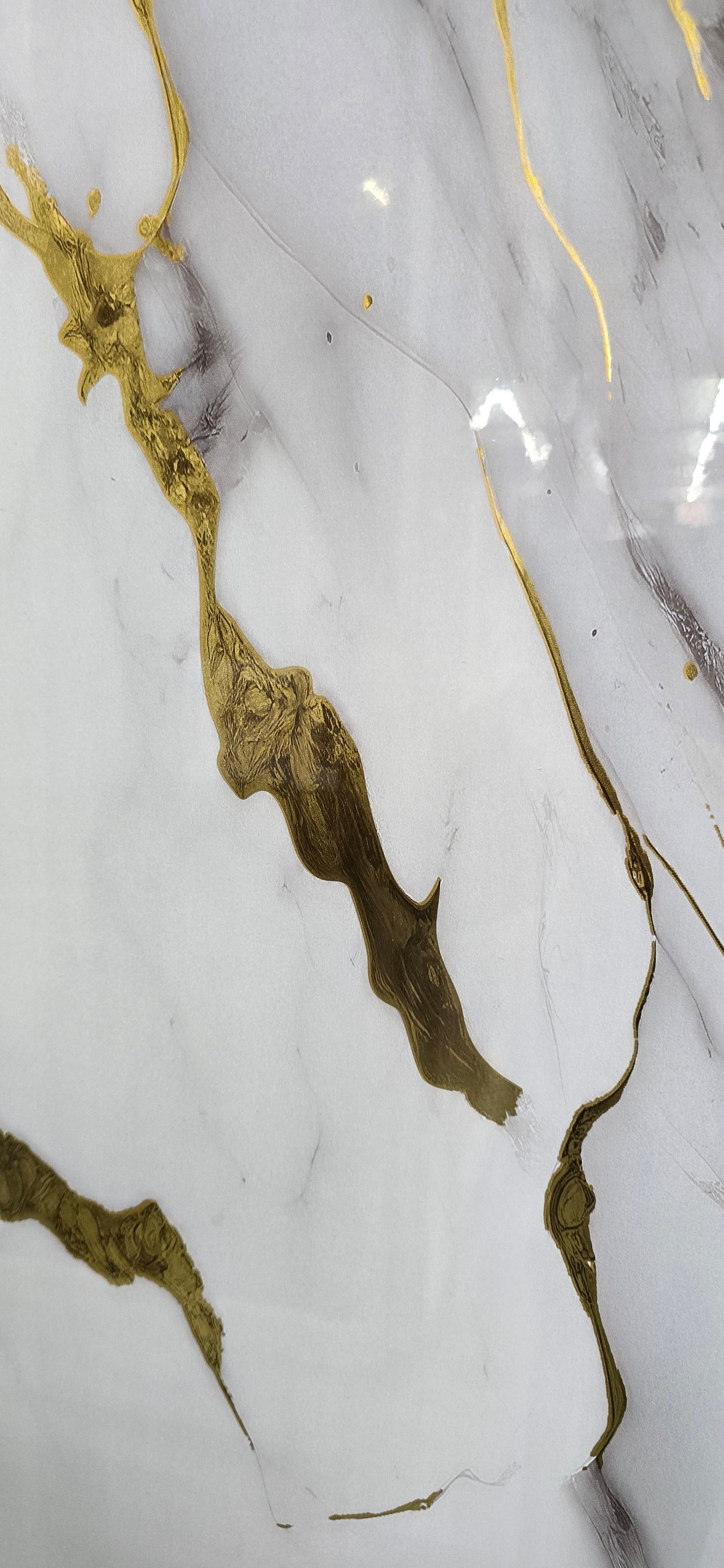 Modern Indoor Marble Patterned . Moisture-proof PVC Panel Used for Home Bathroom Wall Decoration