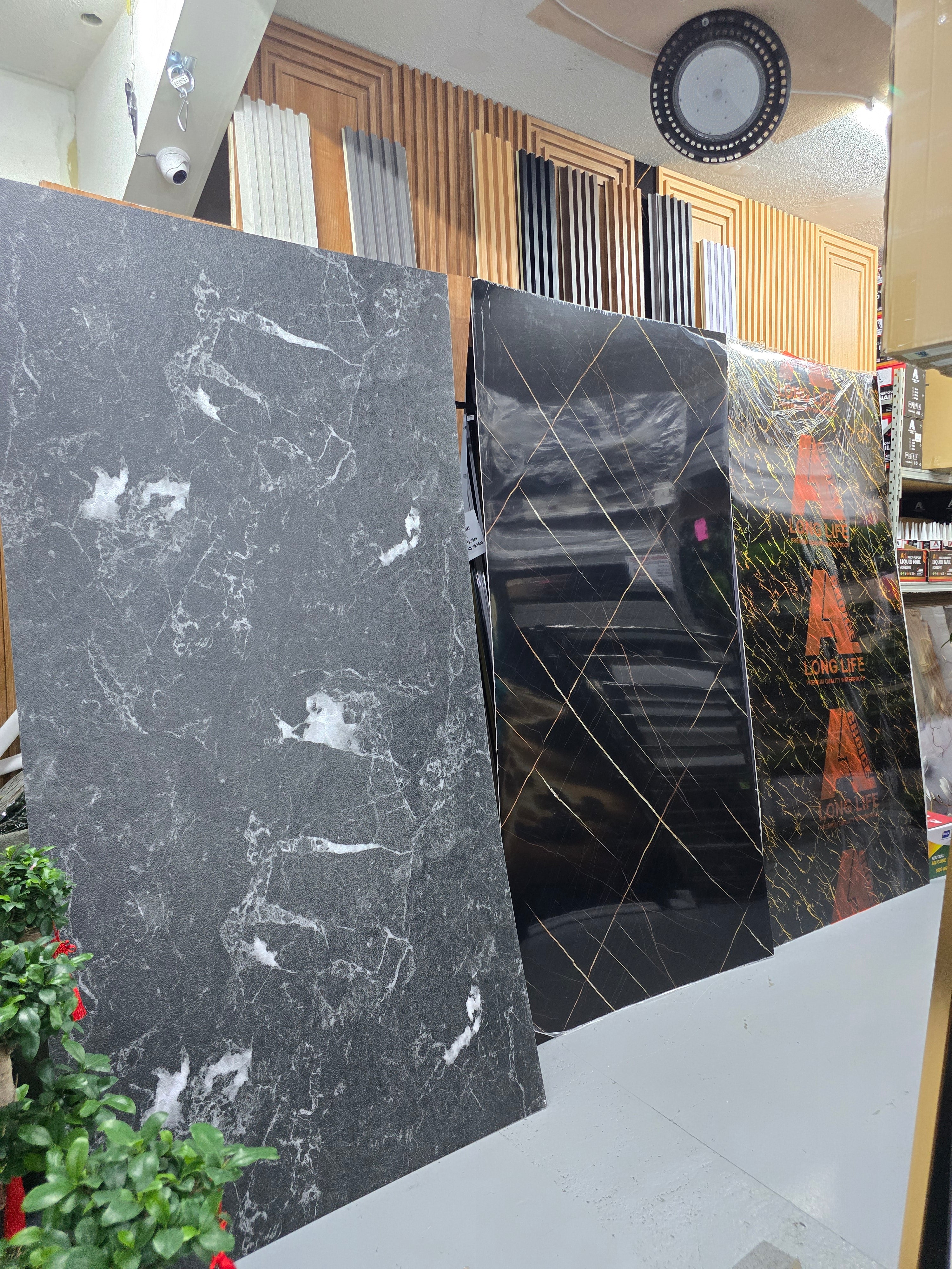 Black & white Marble PVC Wall Panel – 4x8 ft Matte UV Sheet 3mm Thick (Get discount in bulk)