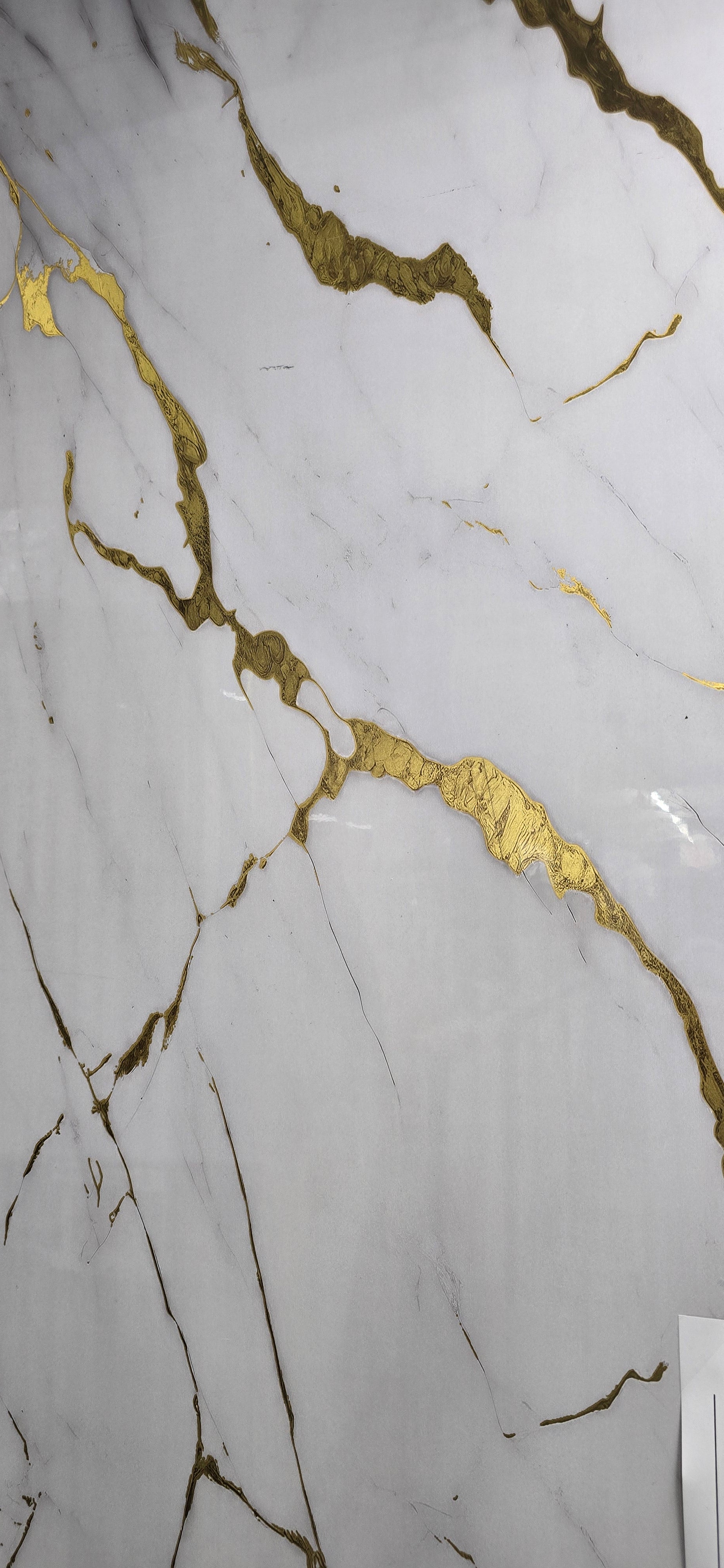 Modern Indoor Marble Patterned . Moisture-proof PVC Panel Used for Home Bathroom Wall Decoration
