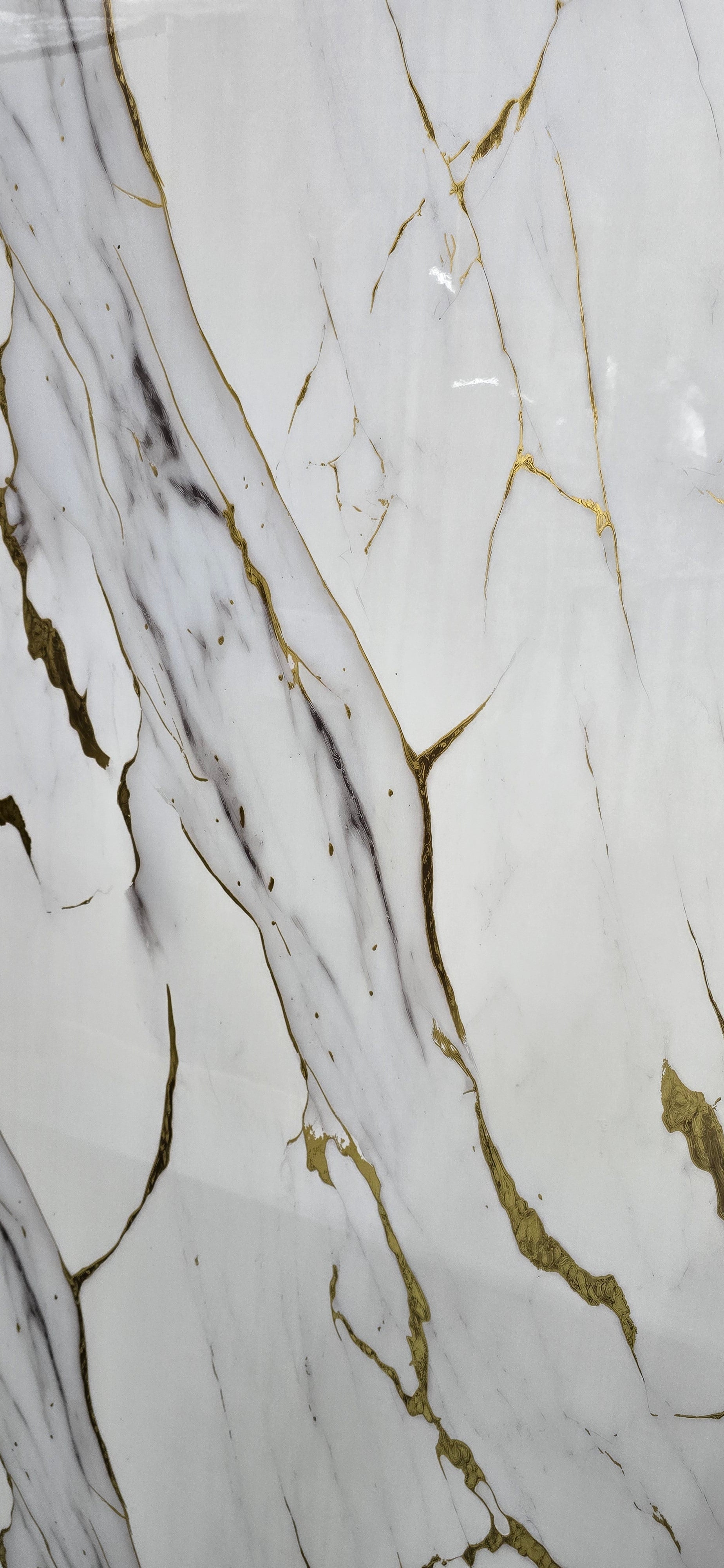 Modern Indoor Marble Patterned . Moisture-proof PVC Panel Used for Home Bathroom Wall Decoration