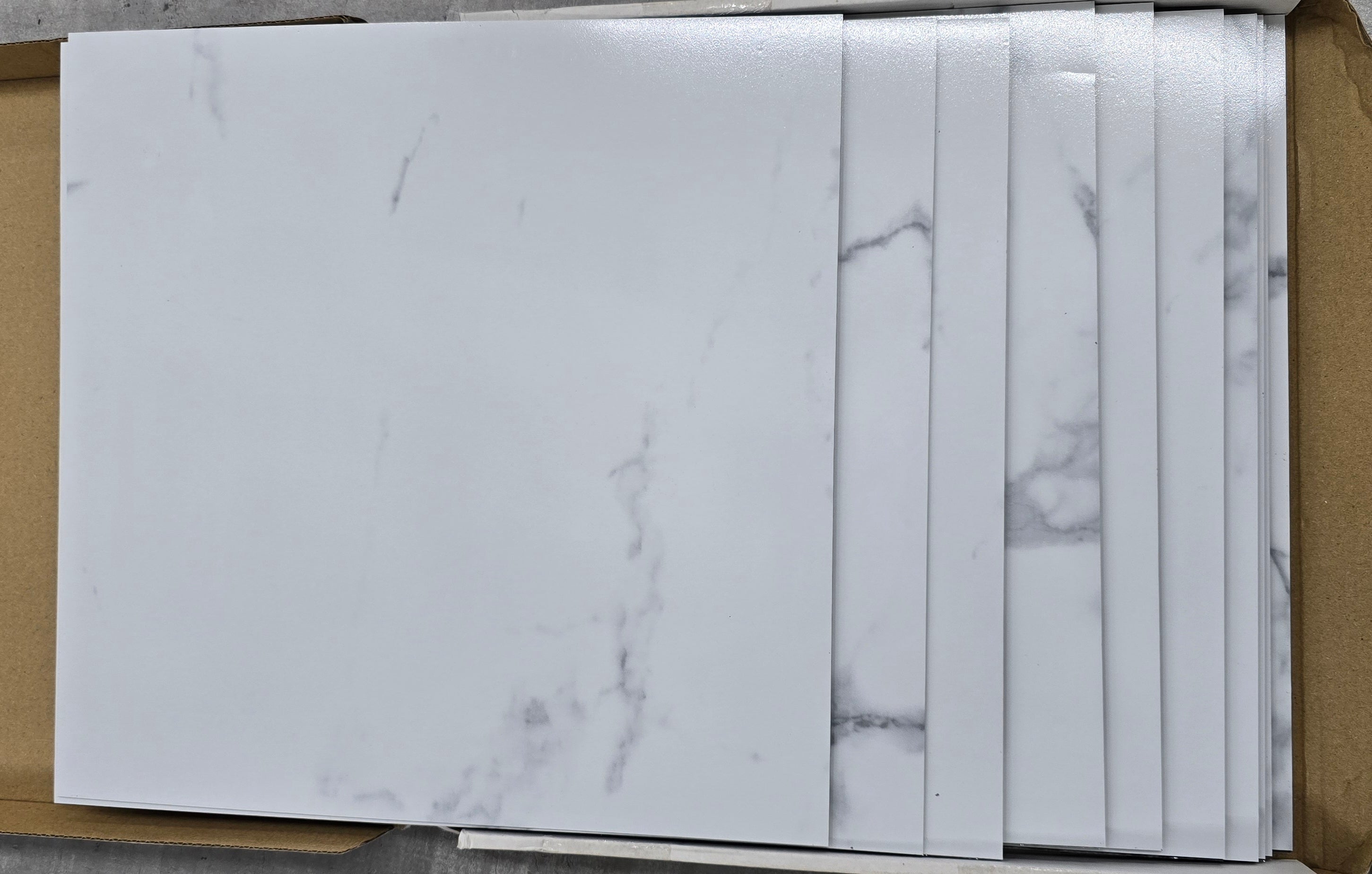 Peel and Stick Floor Tiles 20-Pack 12 x 12 inch, Self Adhesive Waterproof Vinyl Flooring Marble Pattern for Kitchen, Dining Room, Bedrooms, Cover 20 Sq. Ft, & Grey Marble