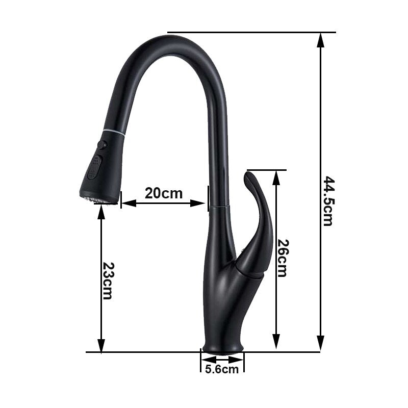 A1 Choice 1 Handle Pull Down Kitchen Faucet (Brass Material) Top of the Line Quality