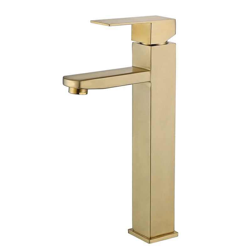 A1 Choice Gold Single Handle Tall Vessel Bathroom Faucet