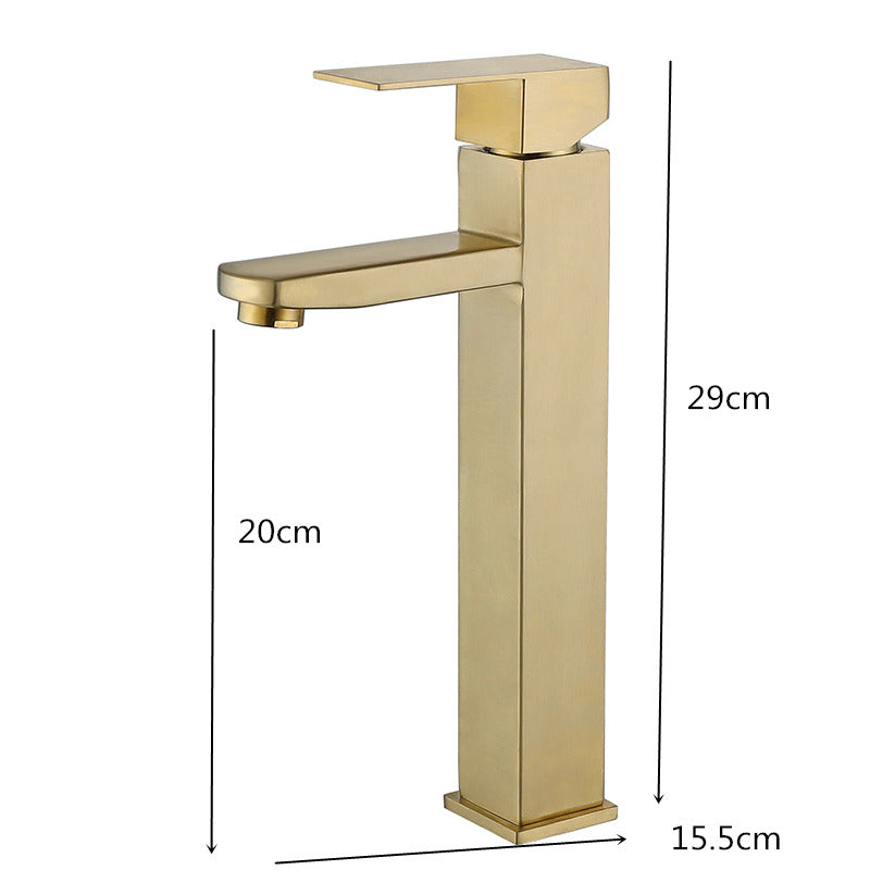 A1 Choice Gold Single Handle Tall Vessel Bathroom Faucet