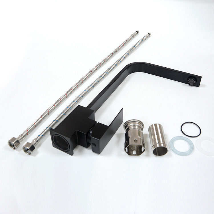 A1 Choice Black Square Single Handle Kitchen Faucet