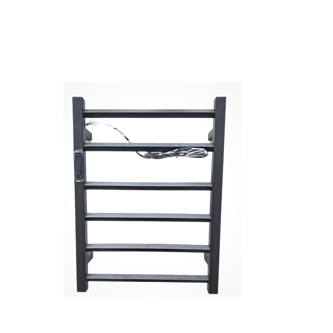 A1 Choice 6 Bars Wall Mounted Electric Towel Warmer (Black) 18 INCH WIDE