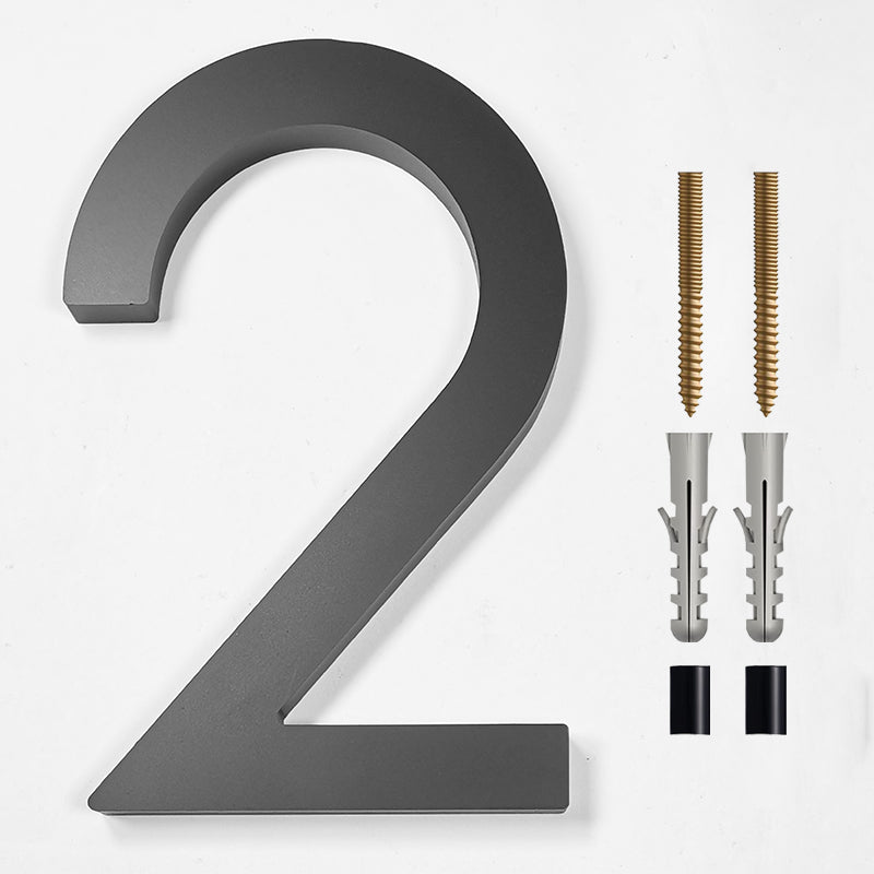 House numbers acrylic material