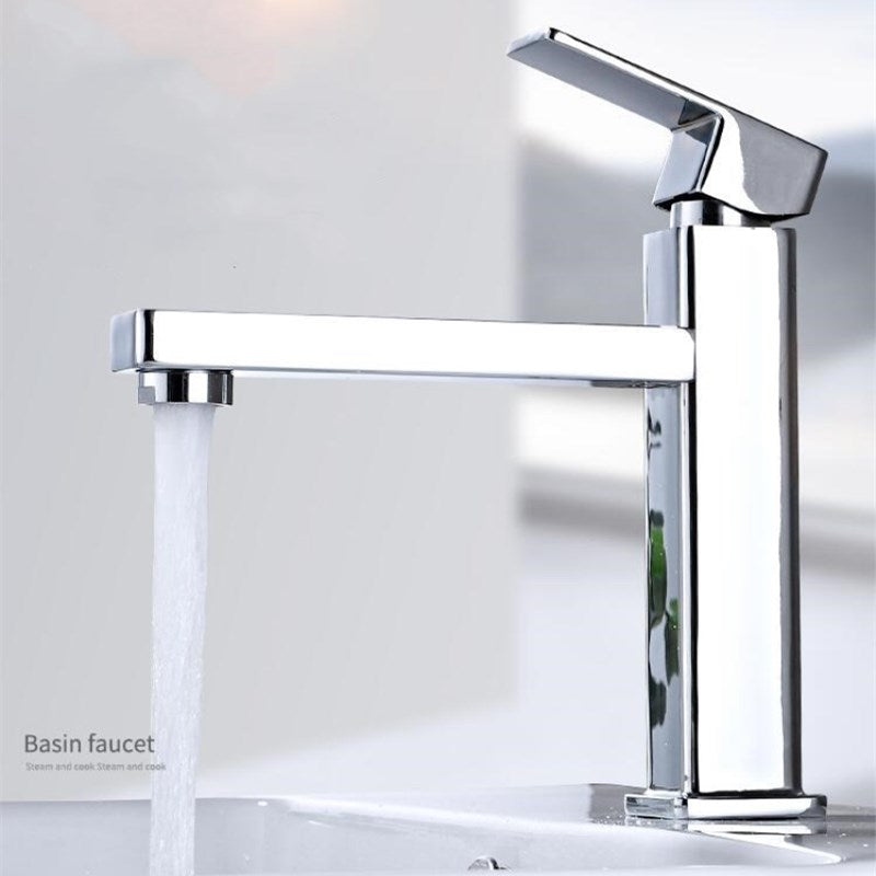 A1 Choice Chrome Square Single Handle Bathroom Faucet