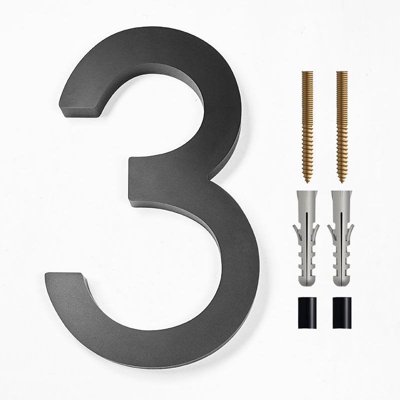 House numbers acrylic material