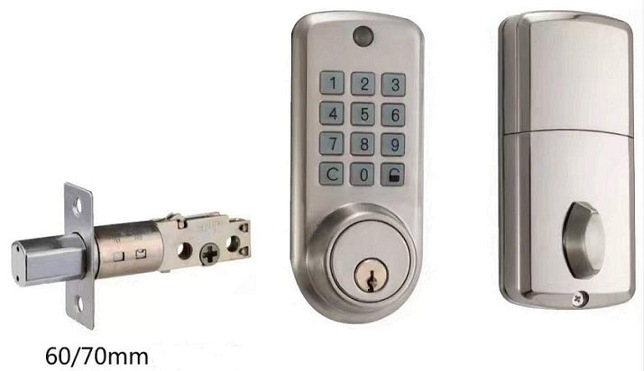 Keyless entry lock with keypad store and door lock electronic deadbolt