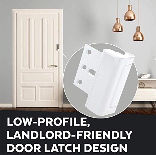 A1 Choice White Additional Security Door Latch Device Pack of 2 safty door lock