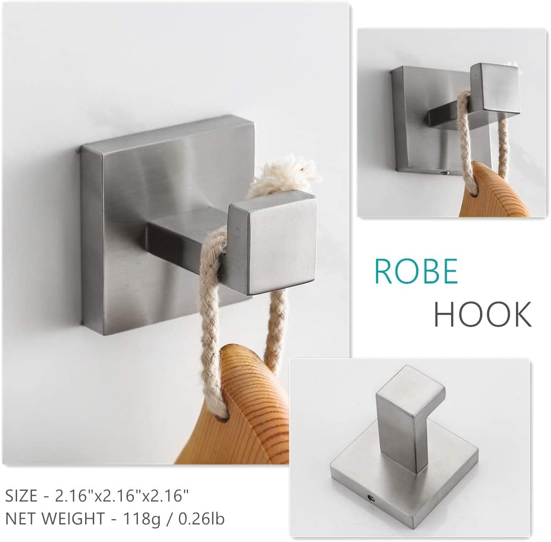 A1 choice Stainless Steel Bathroom Towel Bar Set color satin nickel