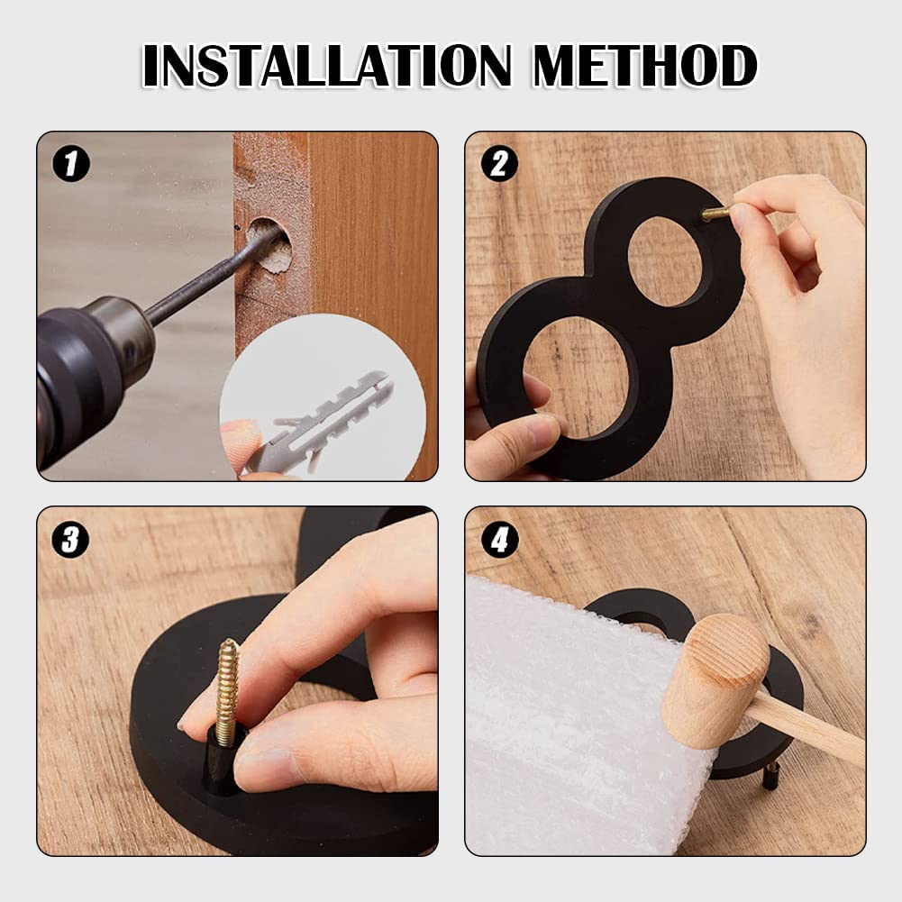 House numbers acrylic material