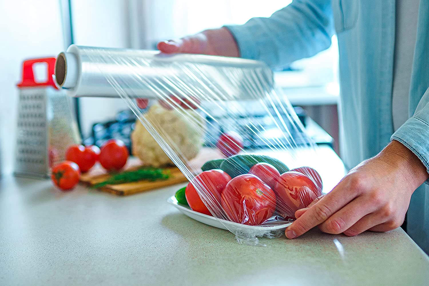 pallet wrap pack of 4 Stretch Wrap 18"x1500 ft.