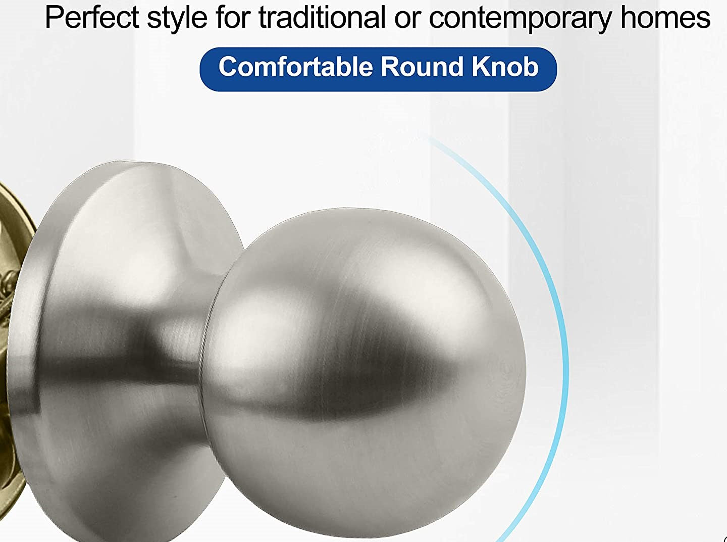 A1 Choice  Door Knob passage lock (Nickel)