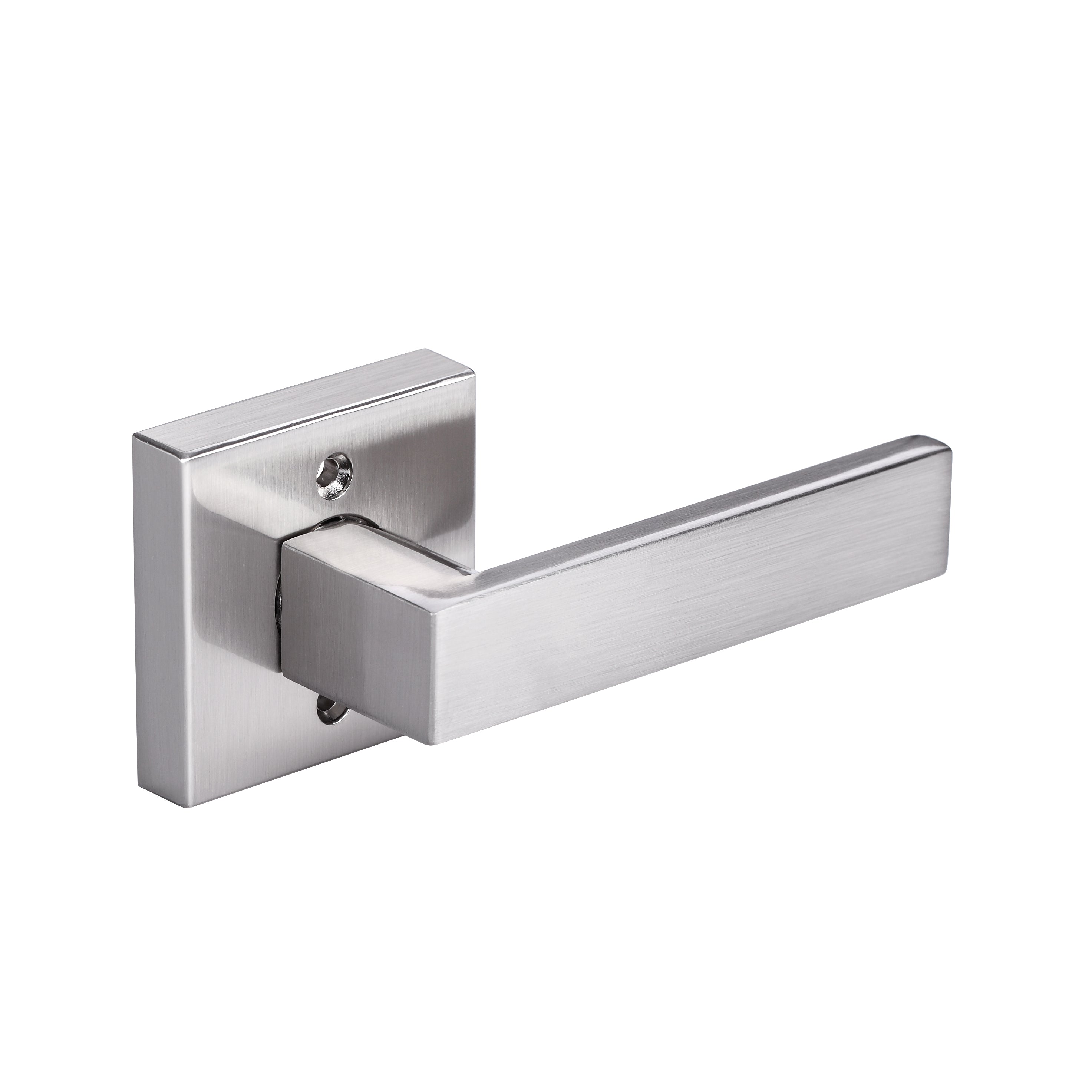A1 Choice 2Pcs Square Dummy Door Handle silver (brush nickle)