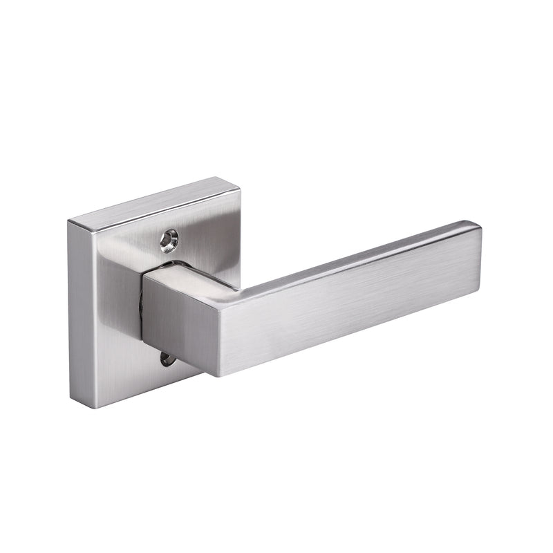 A1 Choice 2Pcs  Square Dummy Door Handle  silver (brush nickle)