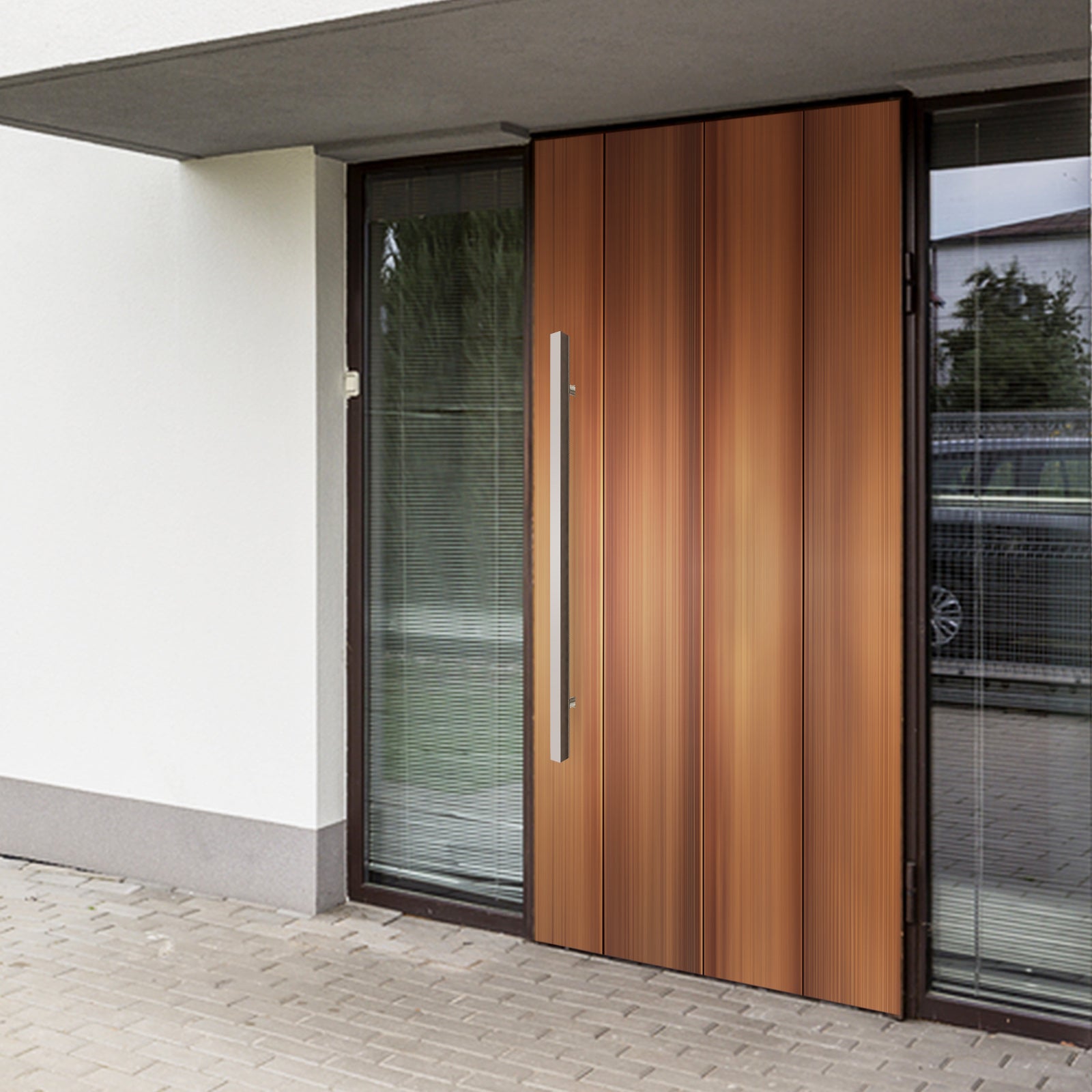 A1 Choice Door pull Handle rectangle 'H' Type-54"(Stainless Steel) door bar heavy duty