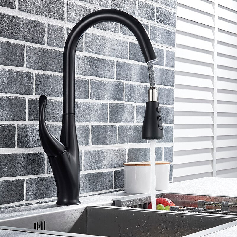 A1 Choice 1 Handle Pull Down Kitchen Faucet (Brass Material) Top of the Line Quality