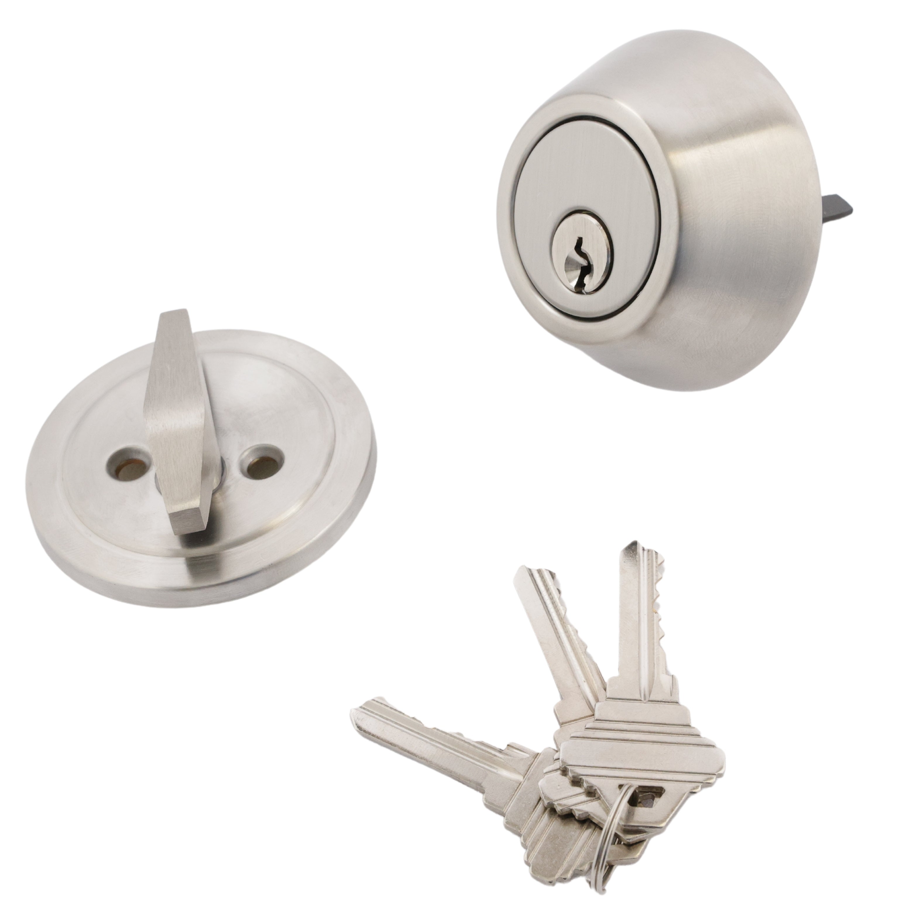 entry door deadbolt with 3 key set