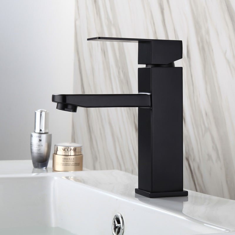 A1 Choice Black Square Single Handle Bathroom Faucet