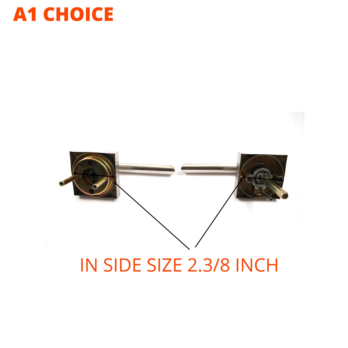 A1 Choice Contemporary Privacy Door Lever, Brushed Nickel