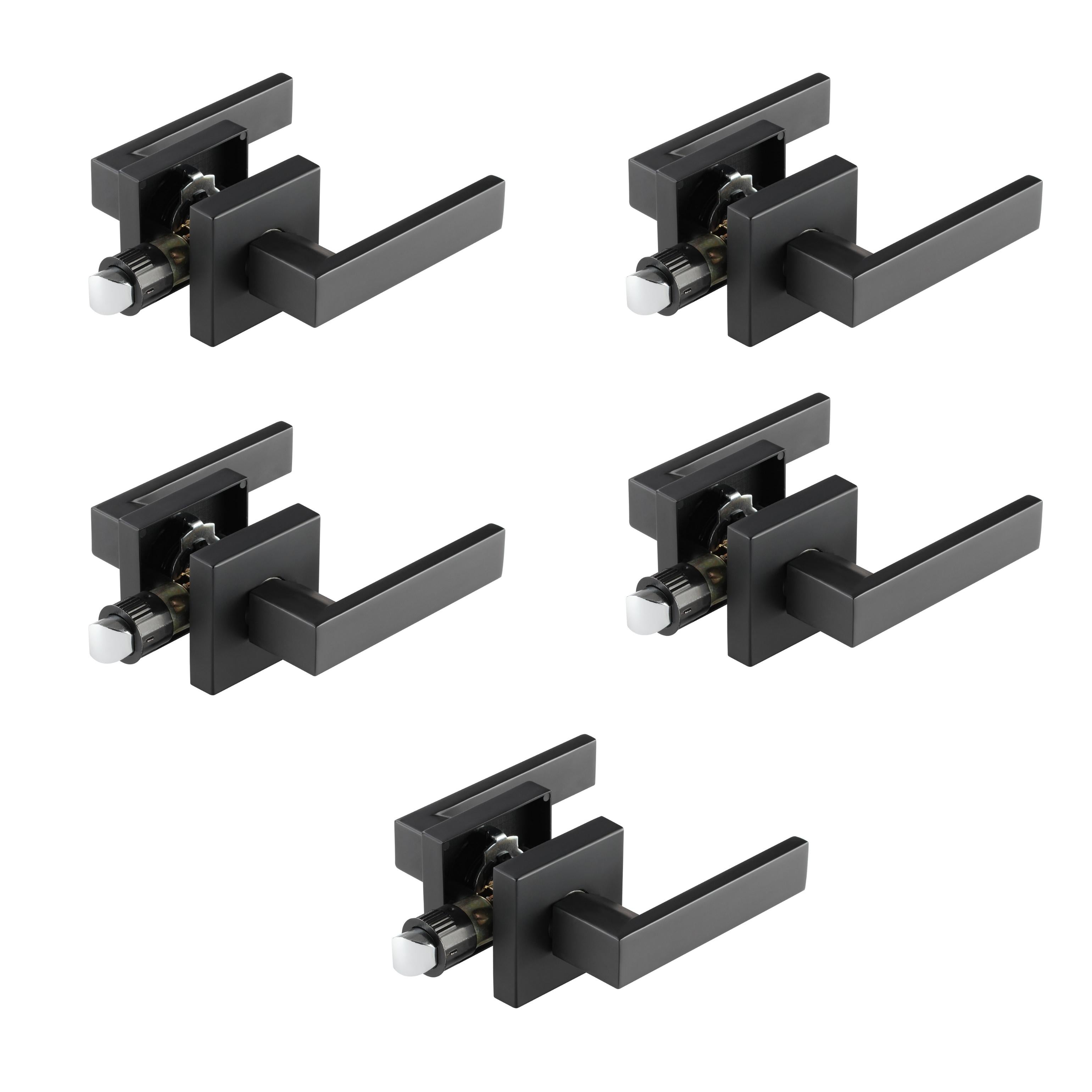 A1 Choice Passage Door Handle Square (Black) Pack Of 5