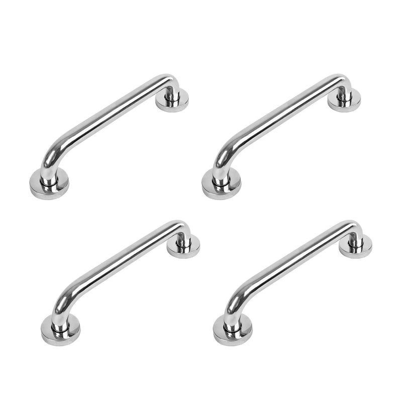 A1 Choice Silver Grab Bar 16" Bathroom Wall Mounted Stainless Bar Pack Of 4