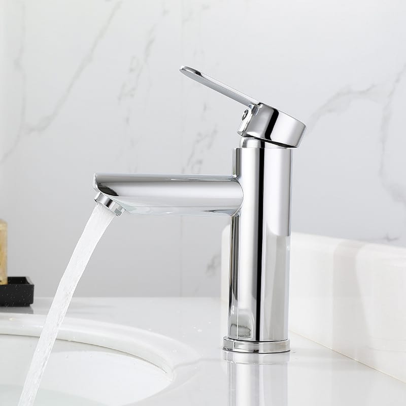 A1 Choice Chrome Single Hole Bathroom Sink Faucet, Modern Single Handle Vanity Faucet