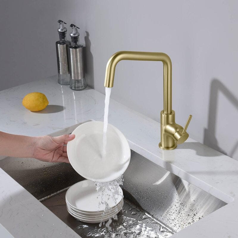 Bar faucet Gold Single Handle Stainless Steel Kitchen Sink Faucet