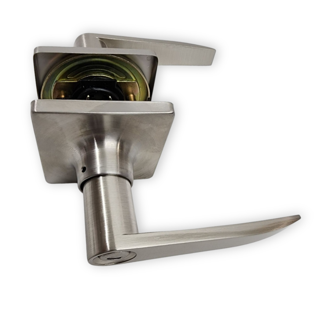 Square Privacy lever lock bedroom lock bathroom lock (model A6608 bk sn