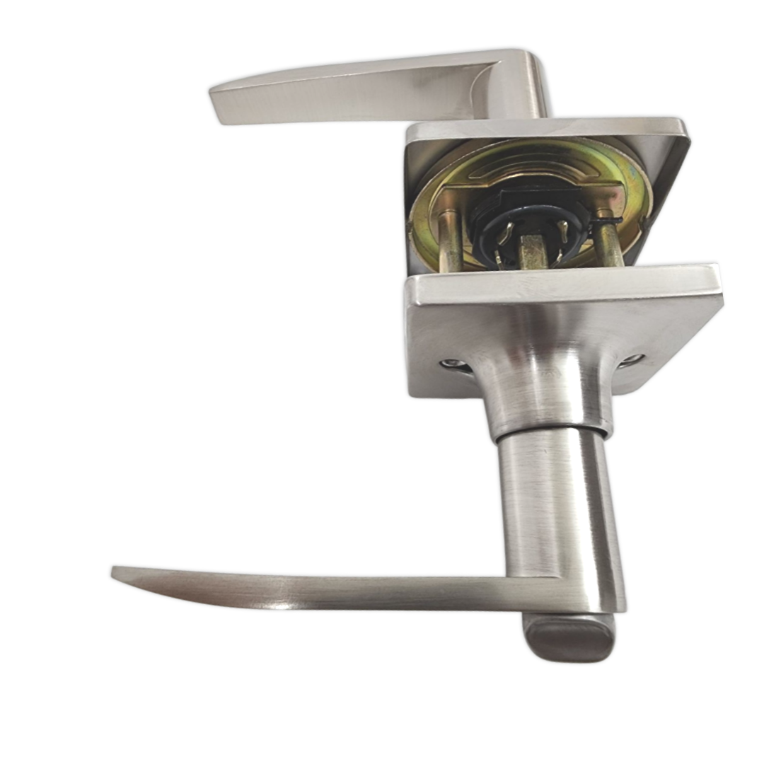 Square Privacy lever lock bedroom lock bathroom lock (model A6608 bk sn