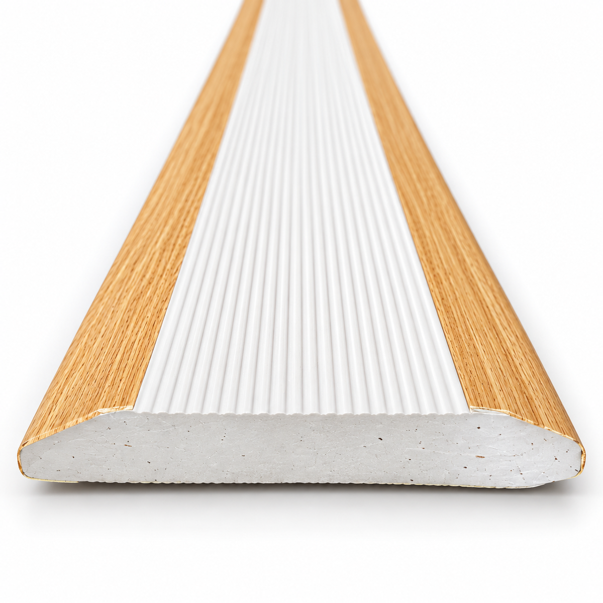 Oak Wood-Look Baseboard Moulding – Modern Interior Wall & Floor Trim