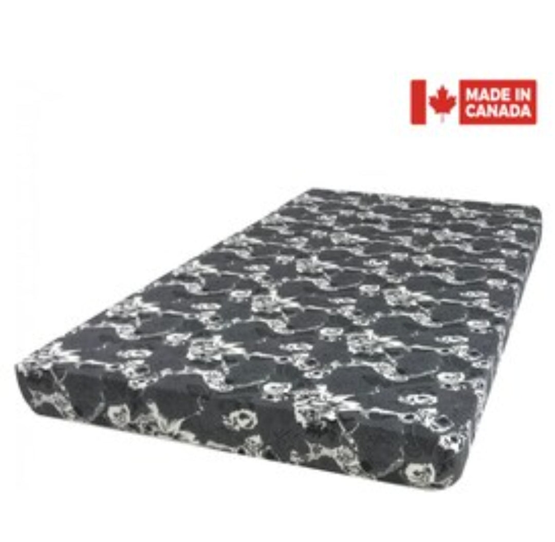 TWIN SIZE (SINGLE) 5 INCH BLACK COVER MATTRESS