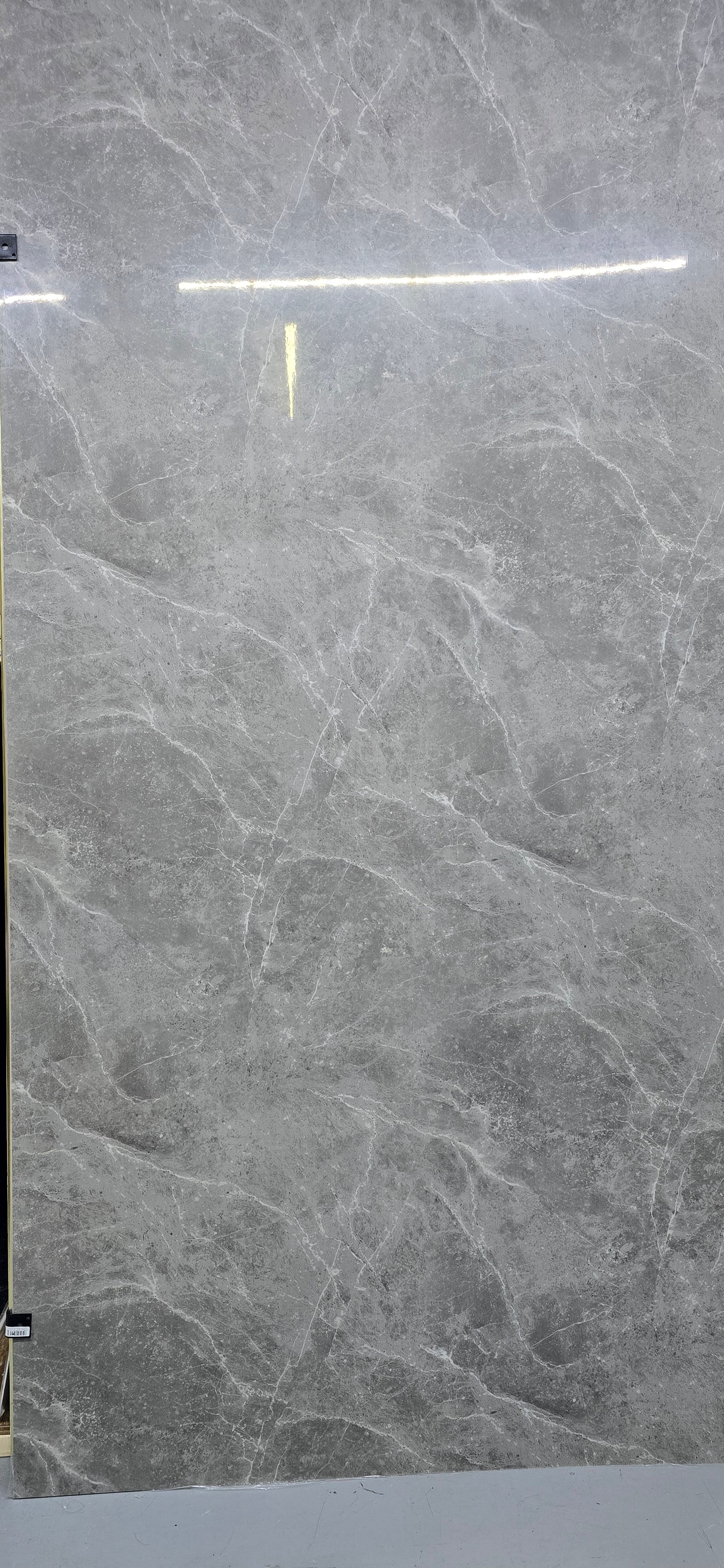 Smoky Gray Marble PVC Wall Panel – Waterproof High Gloss Decorative PVC Marble Sheet- Heat Resistant