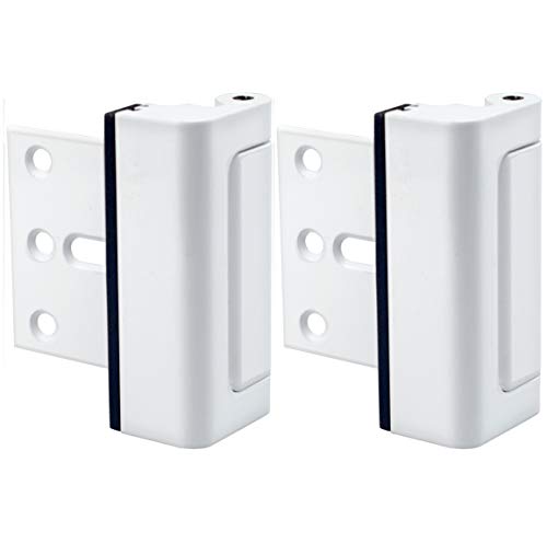 A1 Choice White Additional Security Door Latch Device Pack of 2 safty door lock