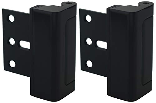 A1 Choice Matte Black Additional Security Door Latch Device Pack of 2