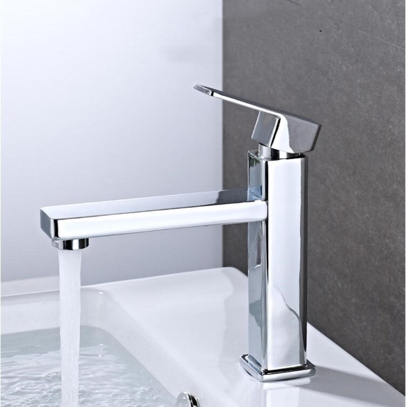 A1 Choice Chrome Square Single Handle Bathroom Faucet