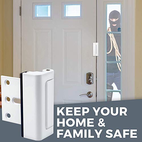 A1 Choice White Additional Security Door Latch Device Pack of 2 safty door lock
