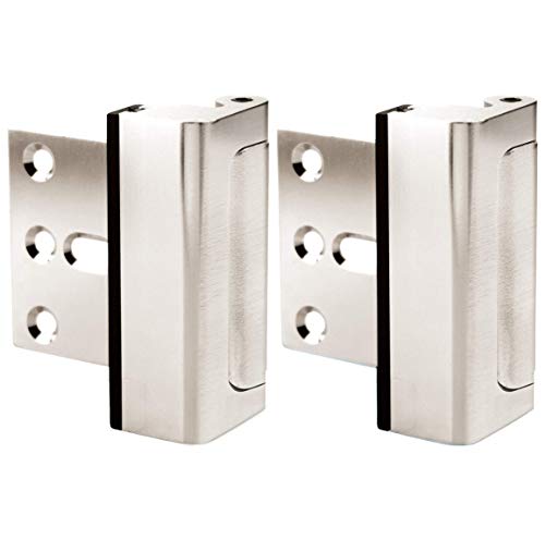 A1 Choice Silver Additional Security Door Latch Device Pack of 2