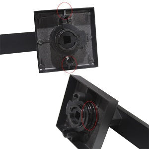 A1 Choice Square Privacy Door Lock Handle (Black) Pack Of 10