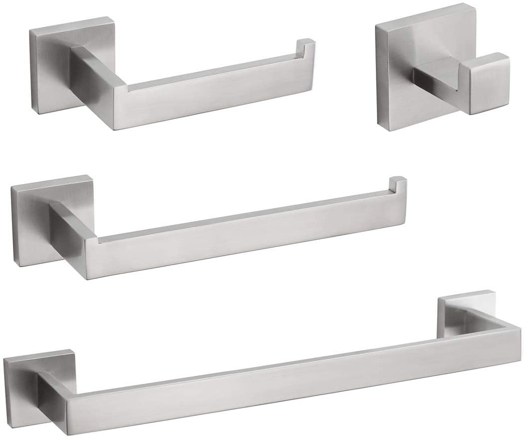 A1 choice Stainless Steel Bathroom Towel Bar Set color  satin nickel