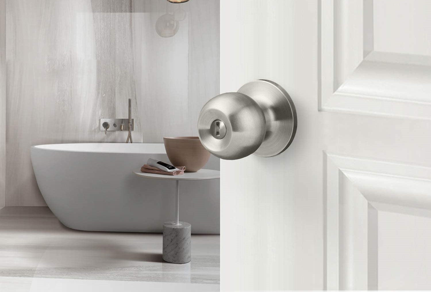 A1 Choice Privacy Door Knob Silver