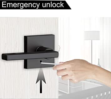 A1 Choice Square Privacy Door Lock Handle (Black)