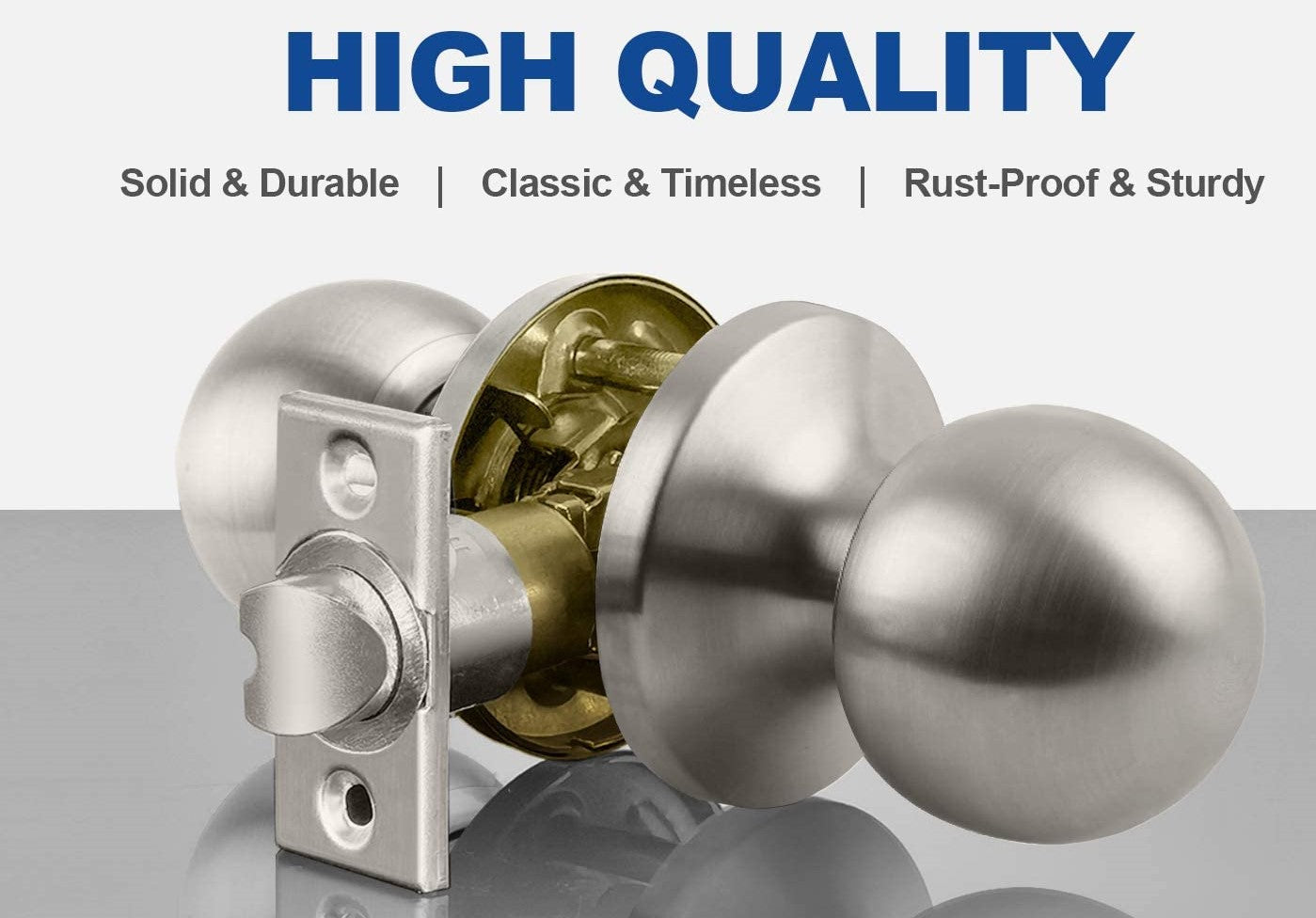 A1 Choice  Door Knob passage lock (Nickel)