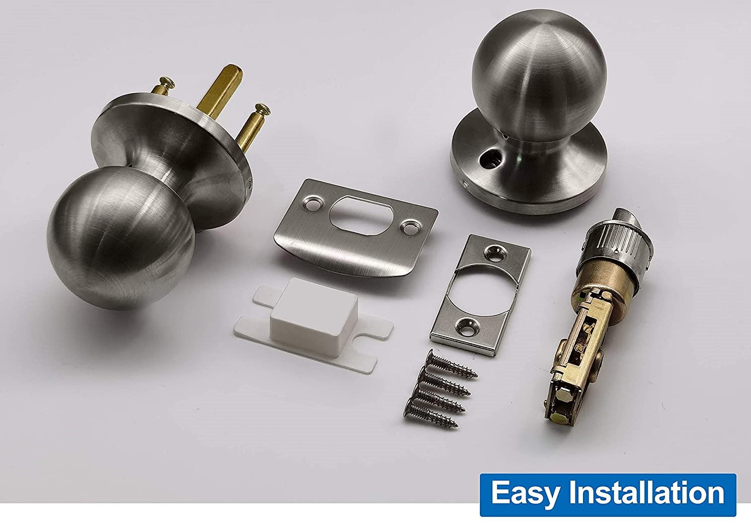 A1 Choice  Door Knob passage lock (Nickel)