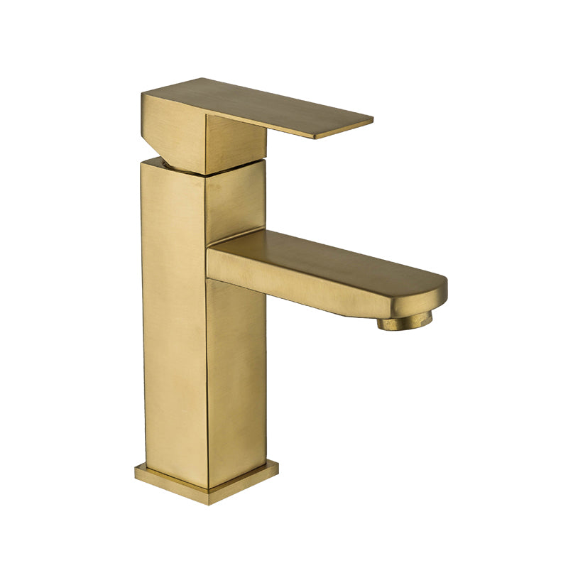 A1 Choice Gold Square Single Handle Bathroom Faucet