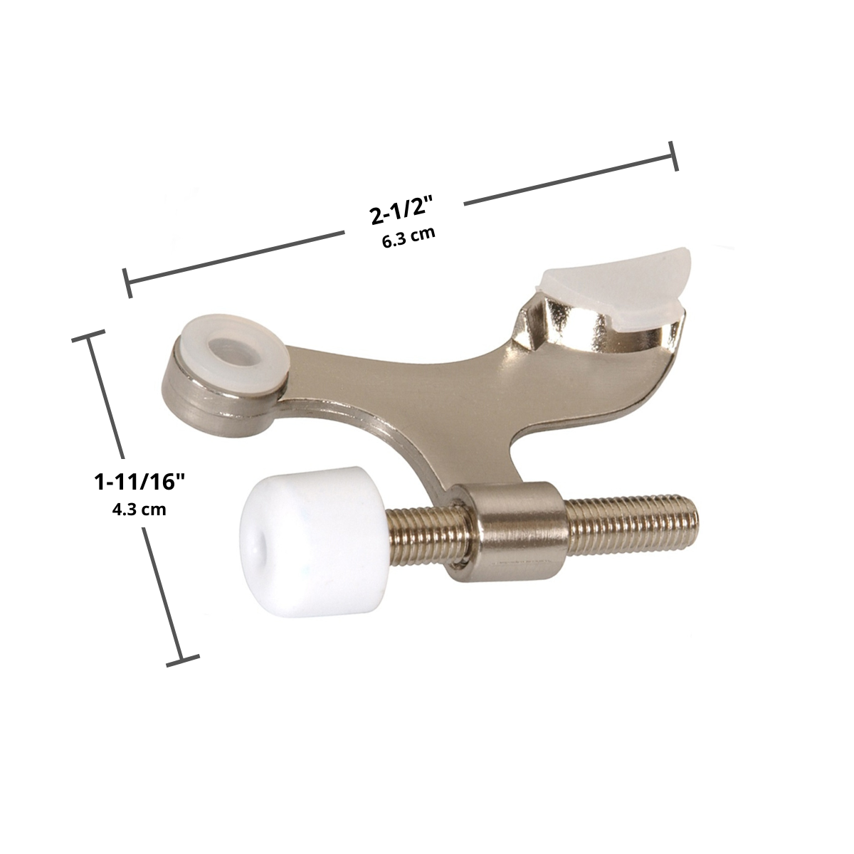 A1 Choice Hinge Pin Door Stops (Satin Nickel)