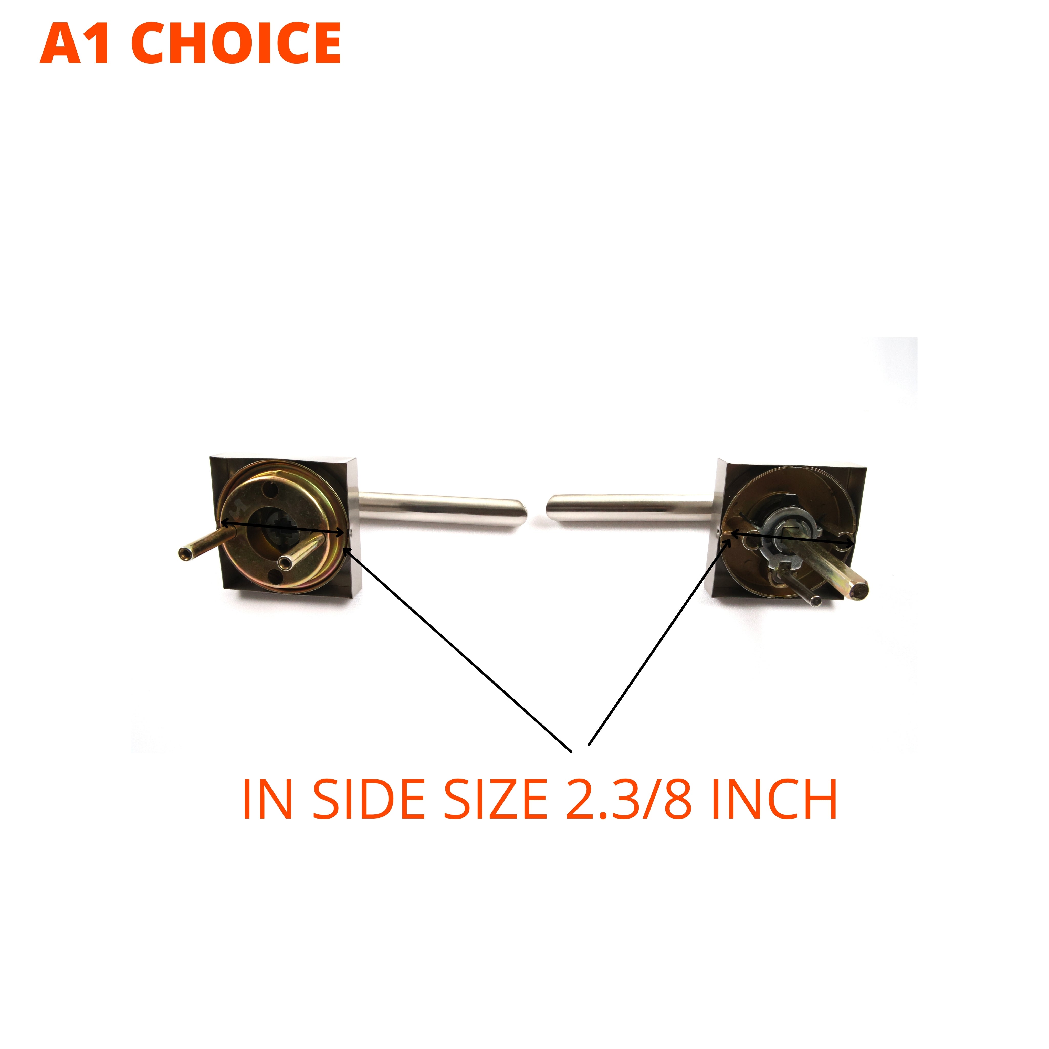 A1 Choice Halifax Style Privacy Lock [Silver]